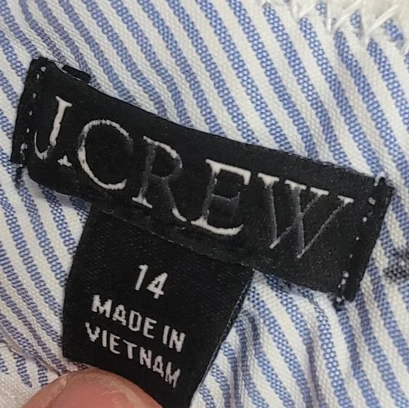 NWT J. Crew Size 14 White Shorts Classic Cotton Summer - Picture 4 of 7